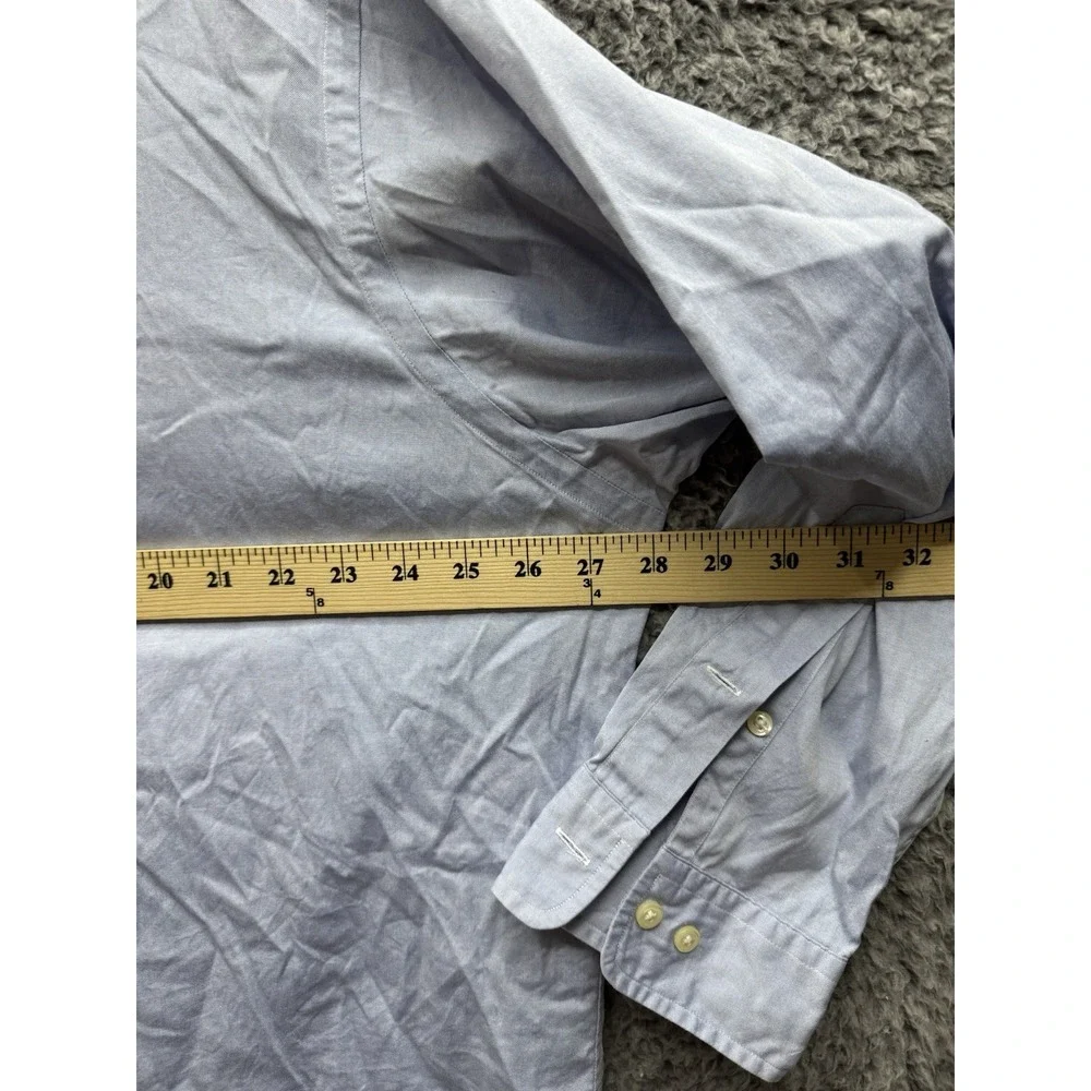 POLO RALPH LAUREN Yarmouth Button Down Long Sleeve Shirt Blue Size 17-32/33‎